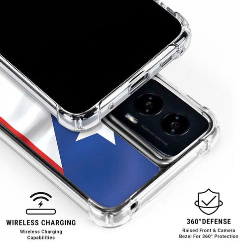 Puerto Rico Flag Moto G Power 5G (2024) Clear Case